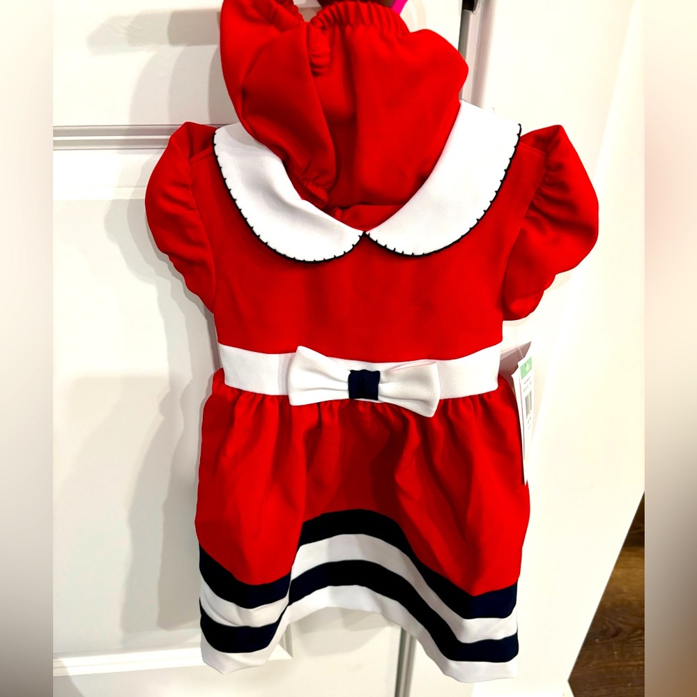 Two-piece Bonnie Baby Navy Nautical Dress